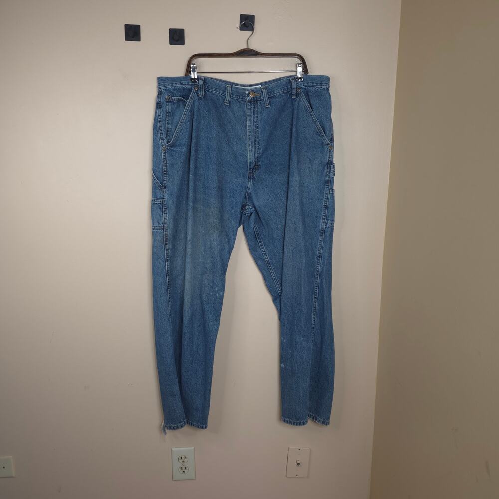 Bailey's PT Relaxed Fit Carpenter Medium Wash Denim Jeans Size 44x32